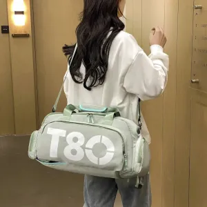 T-80 Multi-Functional Fitness Backpack – Dry/Wet Separation, Shoe Compartment, Sports Training, Travel Shoulder Bag