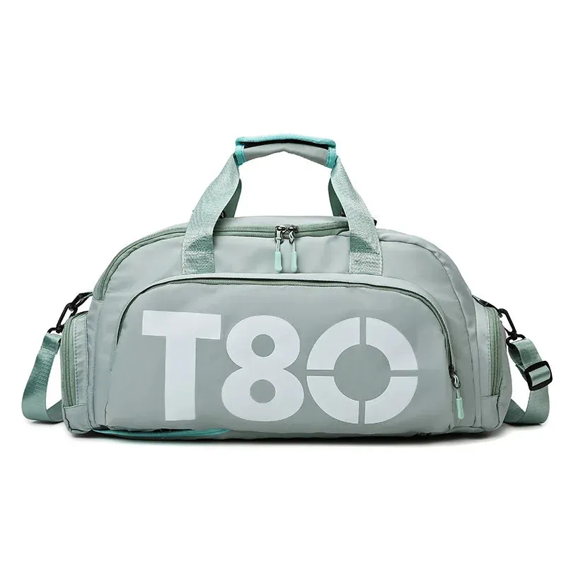 T-80 Multi-Functional Fitness Backpack – Dry/Wet Separation, Shoe Compartment, Sports Training, Travel Shoulder Bag