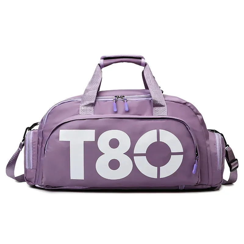 T-80 Multi-Functional Fitness Backpack – Dry/Wet Separation, Shoe Compartment, Sports Training, Travel Shoulder Bag