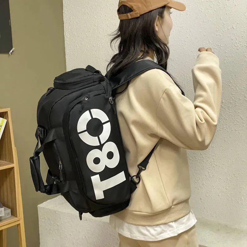 T-80 Multi-Functional Fitness Backpack – Dry/Wet Separation, Shoe Compartment, Sports Training, Travel Shoulder Bag