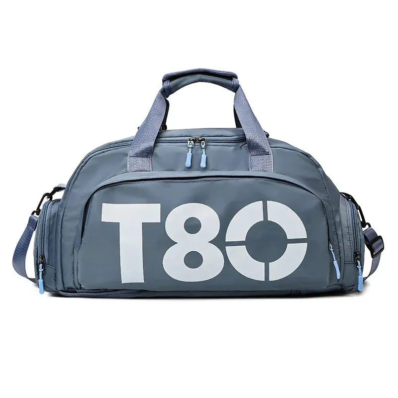 T-80 Multi-Functional Fitness Backpack – Dry/Wet Separation, Shoe Compartment, Sports Training, Travel Shoulder Bag