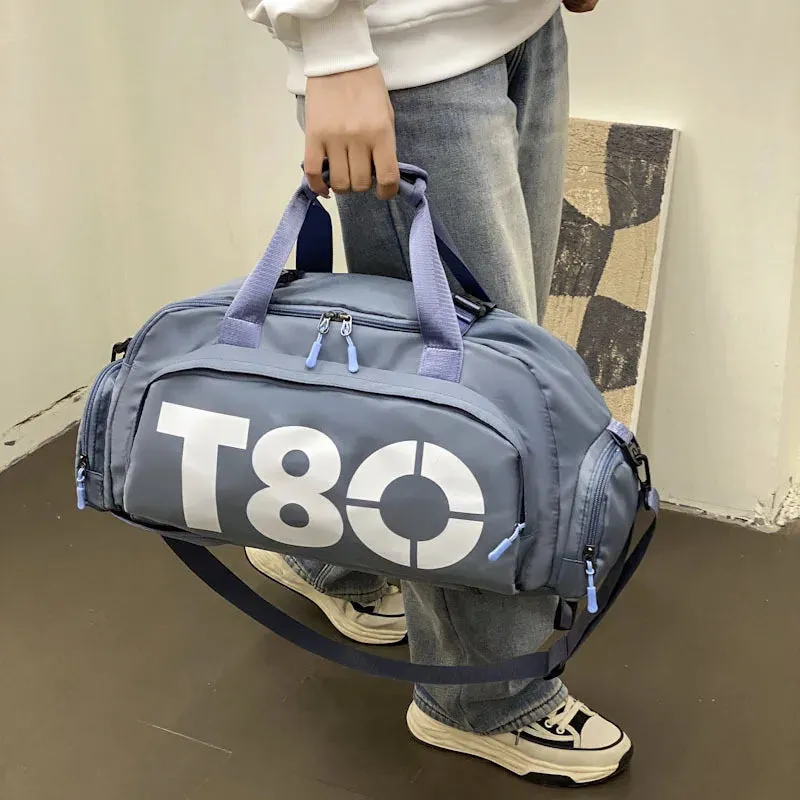 T-80 Multi-Functional Fitness Backpack – Dry/Wet Separation, Shoe Compartment, Sports Training, Travel Shoulder Bag