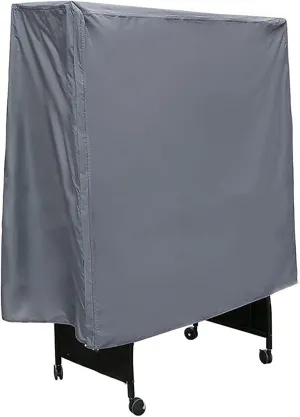 Table Tennis Table Cover Ping Pong Table Protective Cover,Outdoor Waterproof, Anti-UV, Dustproof, Rip Proof, Windproof,Oxford Fabric(152x52x144cm)-Gray