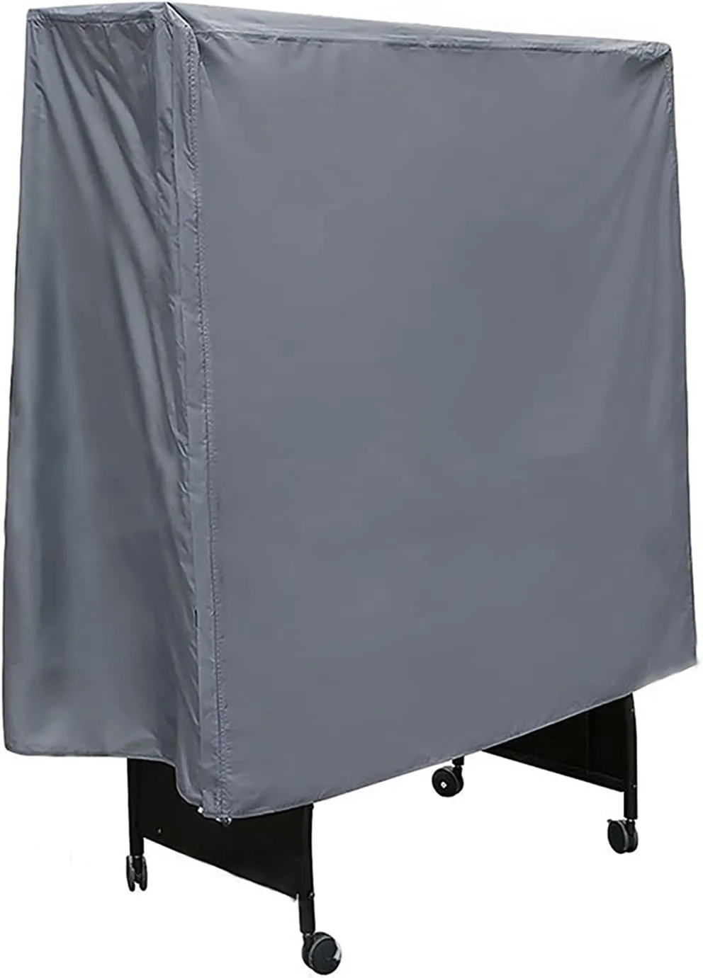 Table Tennis Table Cover Ping Pong Table Protective Cover,Outdoor Waterproof, Anti-UV, Dustproof, Rip Proof, Windproof,Oxford Fabric(152x52x144cm)-Gray