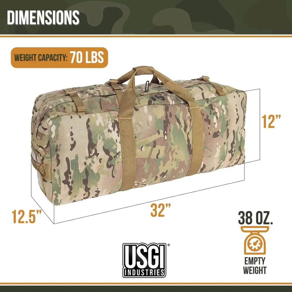 Tactical Military Deployment Sport Luggage Duffel Bag | Perfect for Camping, Hiking, Traveling, Stealth, Survival