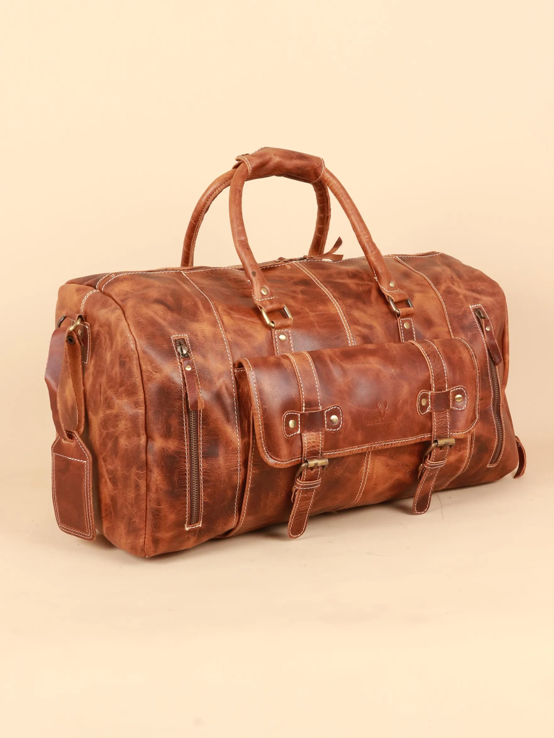 TAN & BROWN TRAVEL BAG