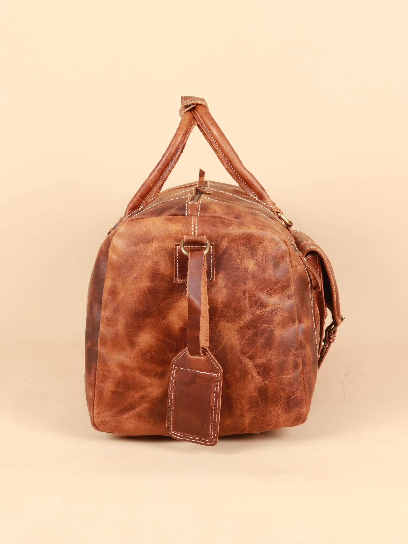 TAN & BROWN TRAVEL BAG