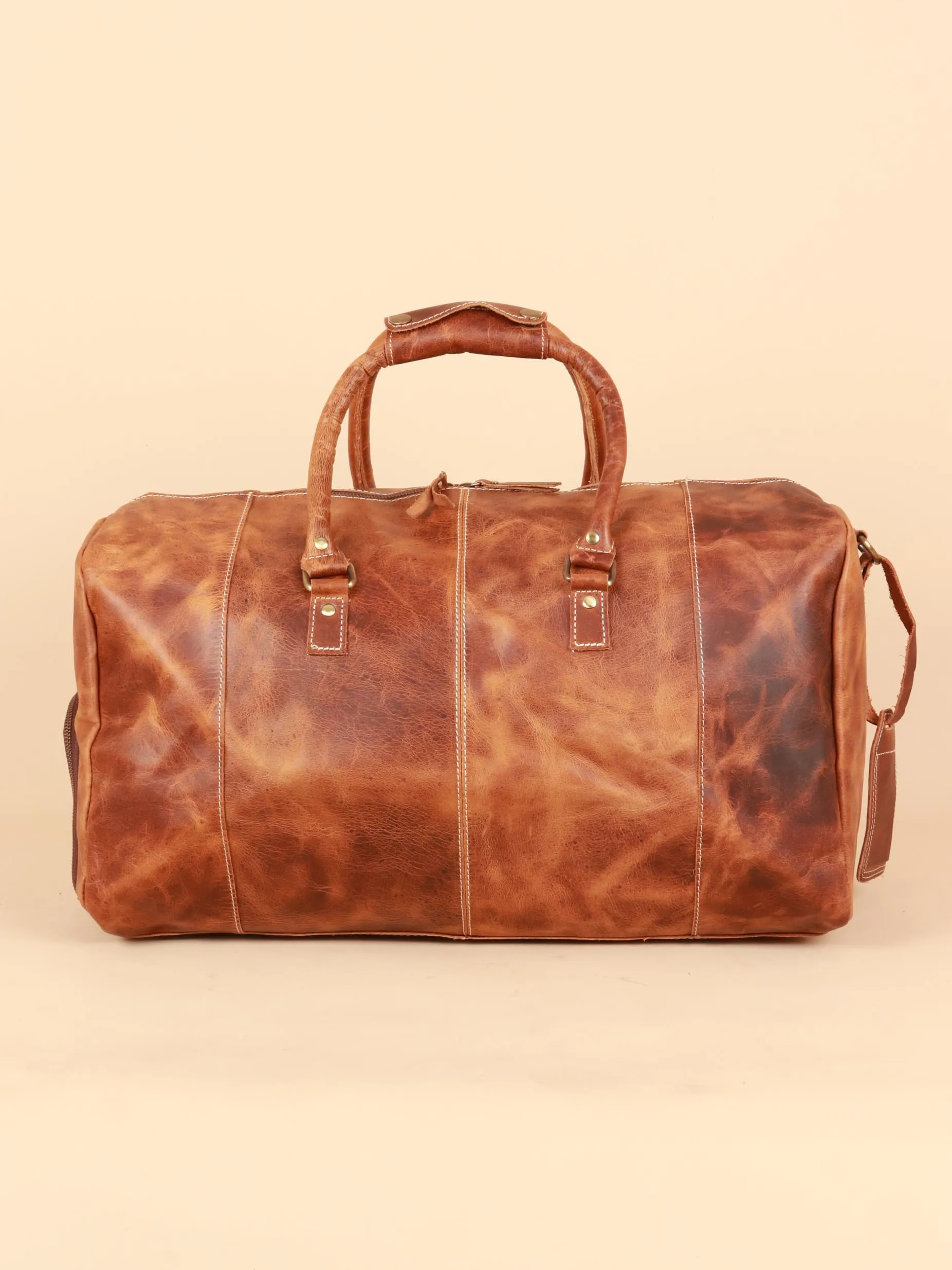 TAN & BROWN TRAVEL BAG