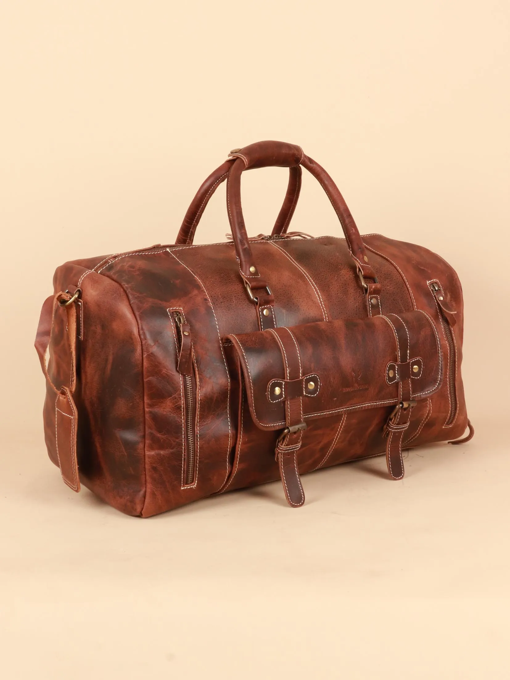 TAN & BROWN TRAVEL BAG
