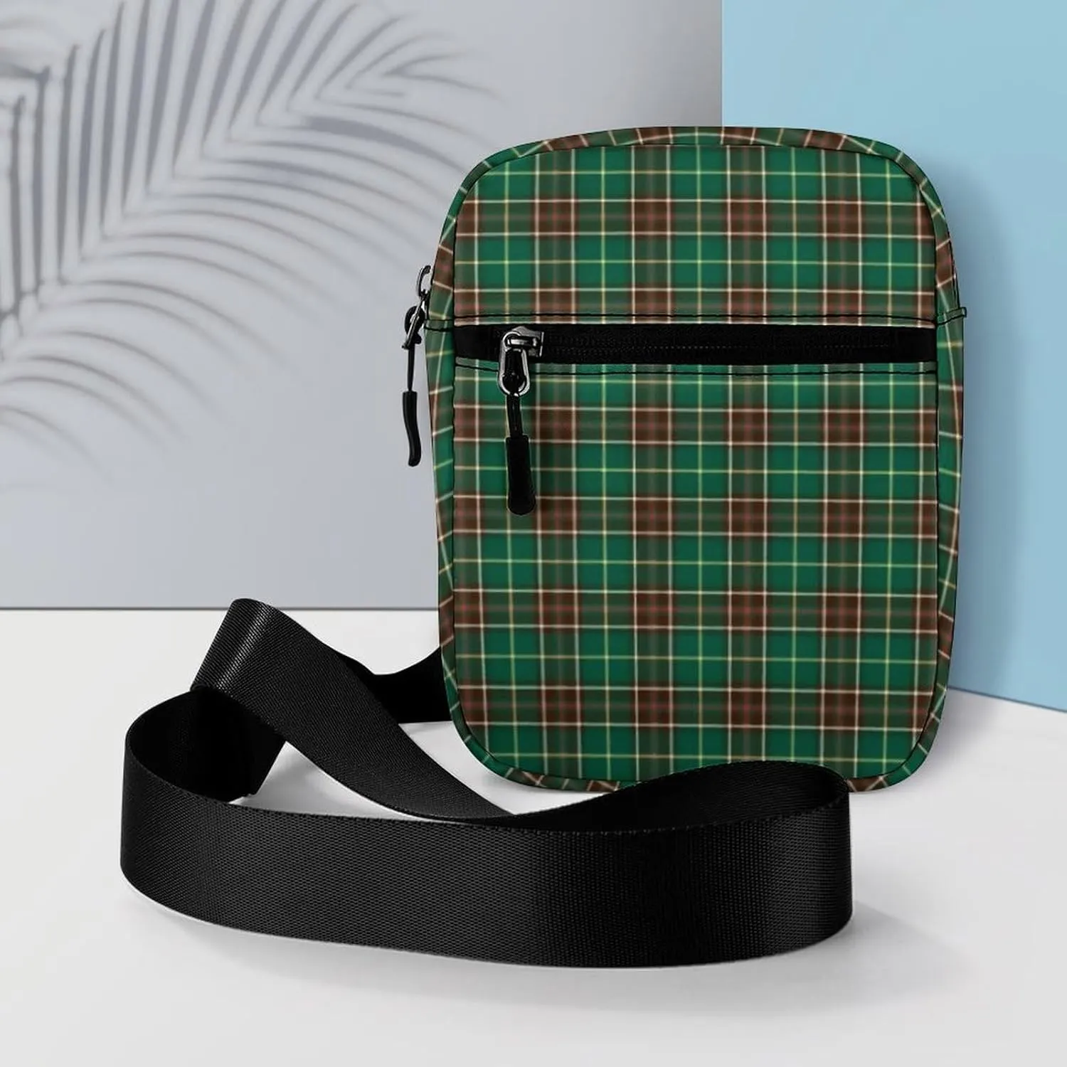Tartan Province Grid Detachable Shoulder Strap Small Shoulder Bag Unisex