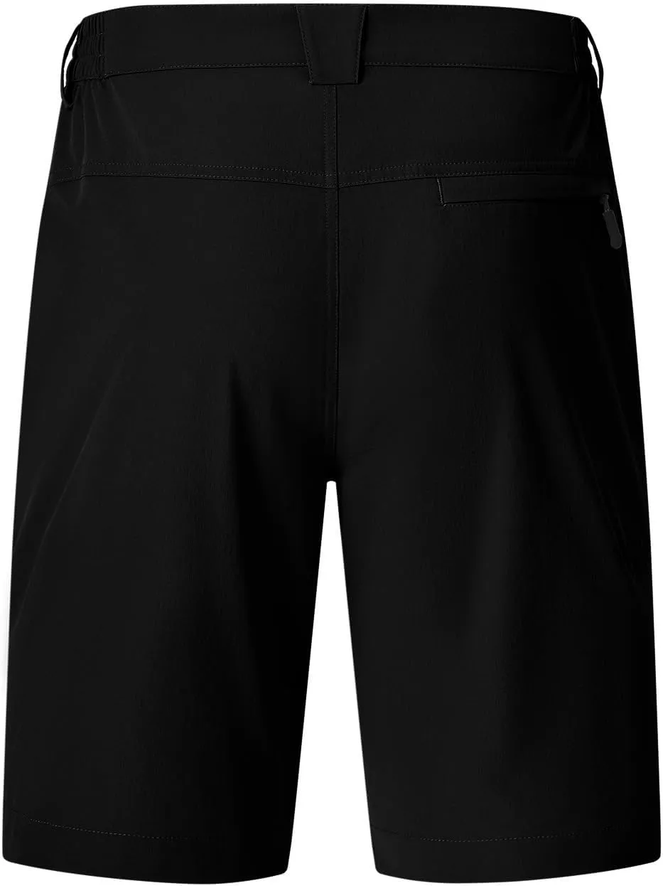 TBMPOY Men's Golf Shorts 9" Lightweight Quick Dry Hiking Cargo Shorts Casual Travel Outdoor with 4 Pockets