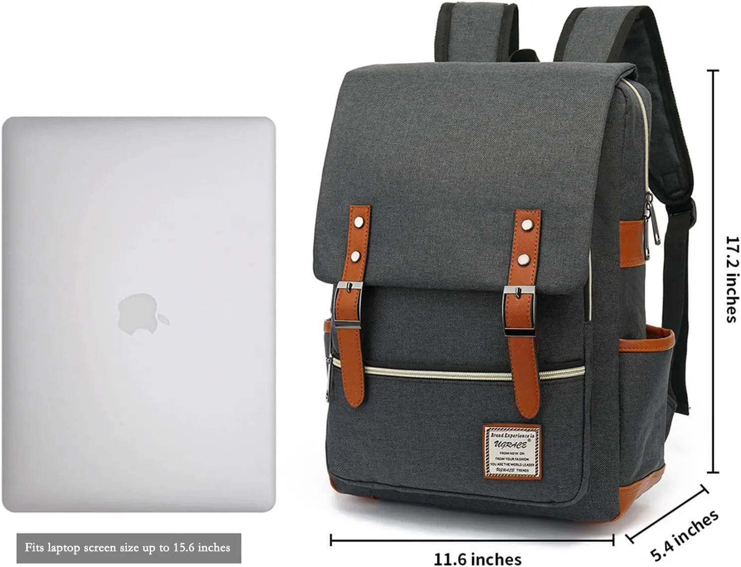 Tear Resistant Slim Laptop Backpack for Travel & College
