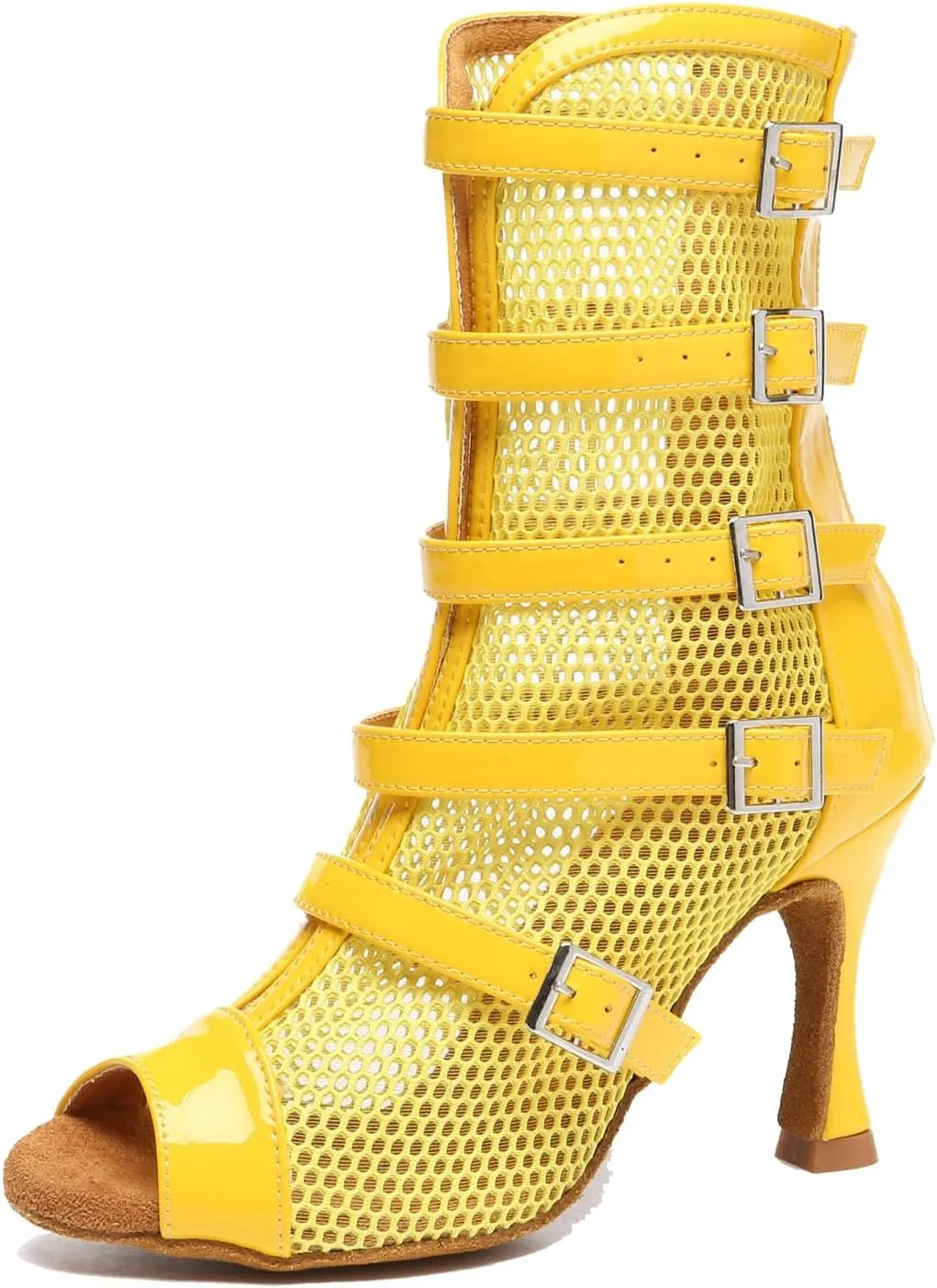 Teen Girl Womens Dance Ankle Booties with Buckle Summer Formal Party Evening Sandals Shoes