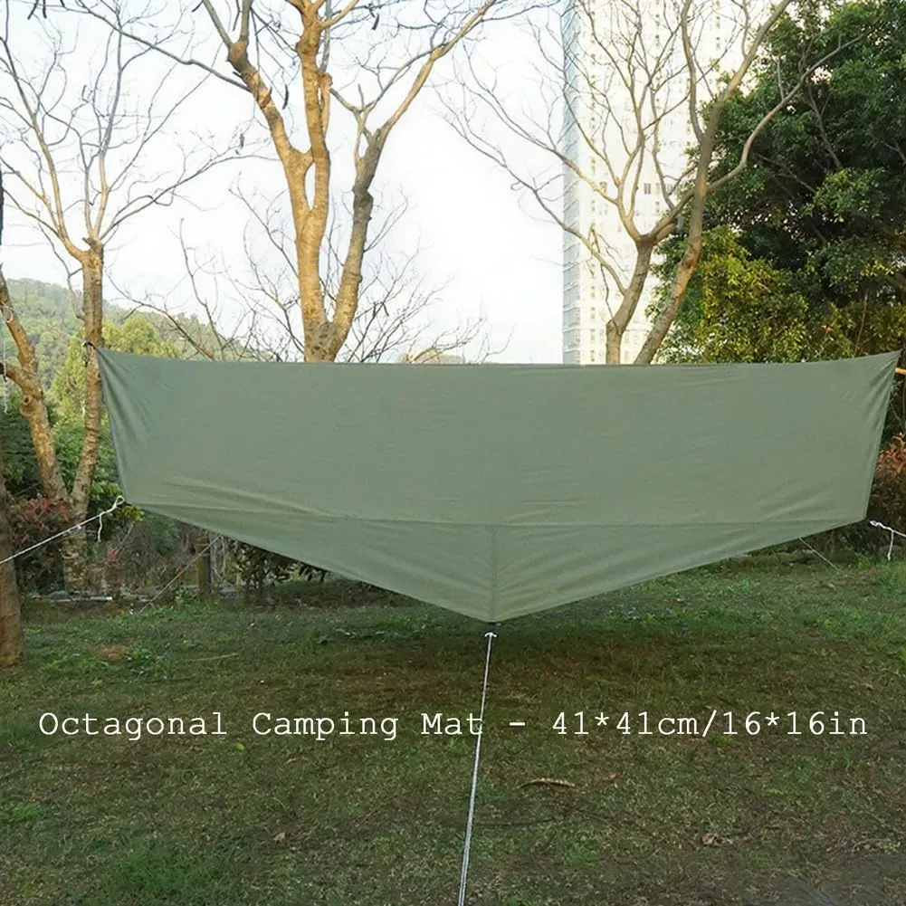 Tent Footprint Waterproof Picnic Mat Hexagonal/Octagonal Heavy Duty Ground Sheet Mat Multi-Purpose Camping Tarp,2