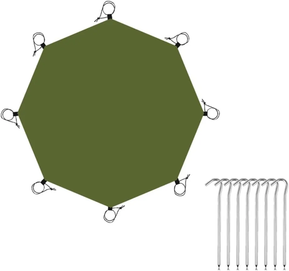Tent Footprint Waterproof Picnic Mat Hexagonal/Octagonal Heavy Duty Ground Sheet Mat Multi-Purpose Camping Tarp,2