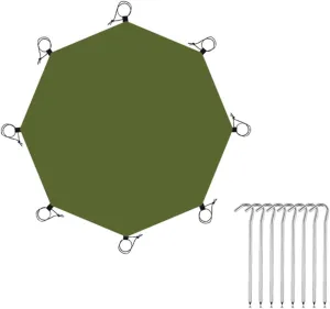Tent Footprint Waterproof Picnic Mat Hexagonal/Octagonal Heavy Duty Ground Sheet Mat Multi-Purpose Camping Tarp,2