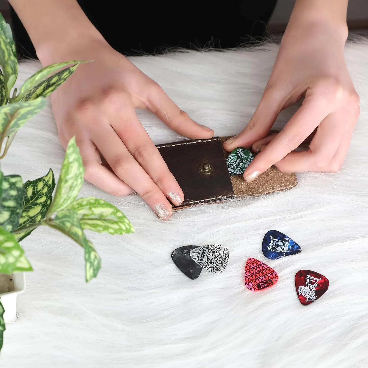 The Antiq Leather Ring Pouch, Brown Leather Jewelry Holder, Wedding Case for Men and Women - Full Grain Pouch for Engagement Handcrafted Bridal Jewellery Storage, Guitar Picks Camera SD Card Holder