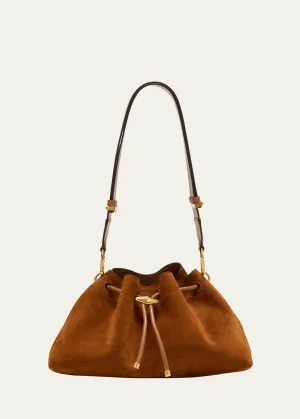 The Cinch Suede Shoulder Bag