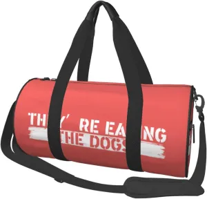 They'Re Eating The Dogs Duffel Bag Gym Bag Travel Sports Tote Large Foldable Beach Swim Yoga1