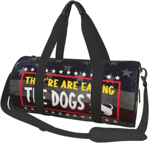They'Re Eating The Dogs Duffel Bag Gym Bag Travel Sports Tote Large Foldable Beach Swim Yoga2
