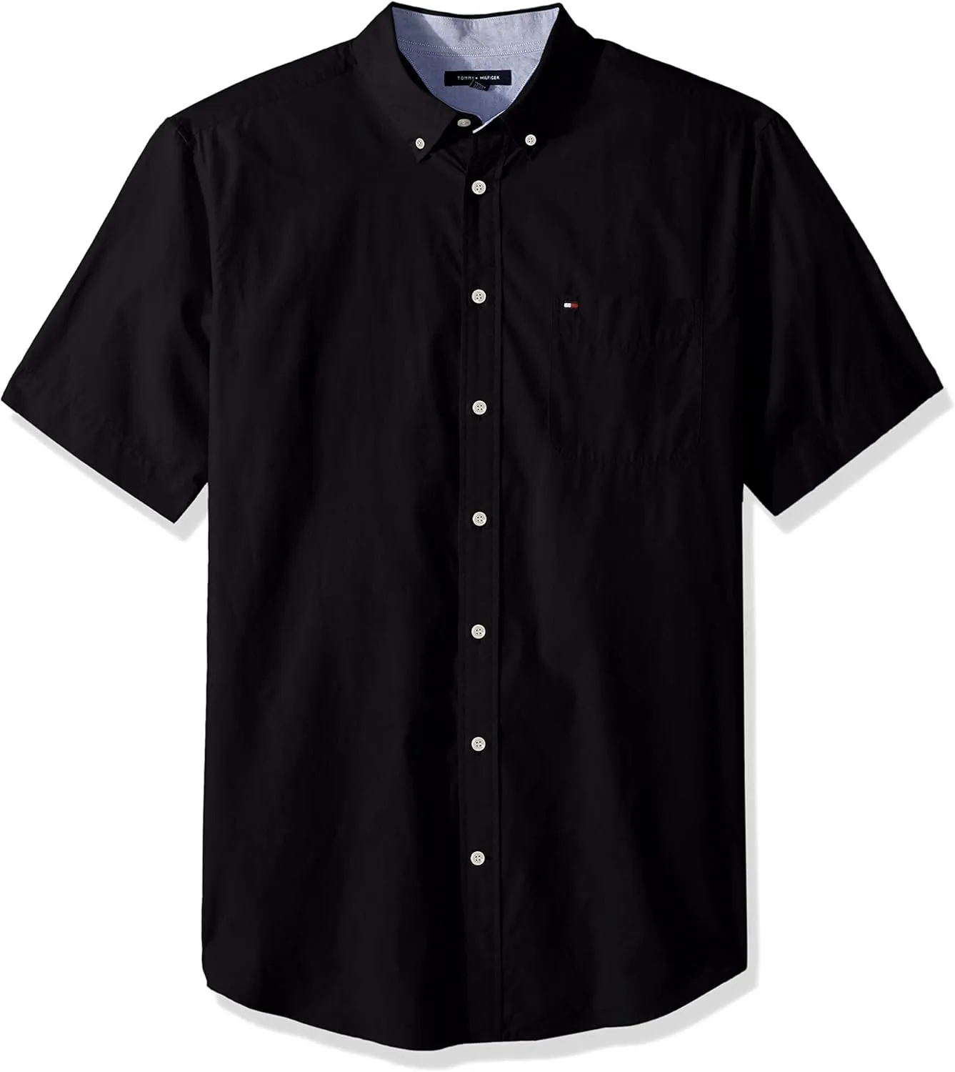 Tommy Hilfiger Men's Short Sleeve Casual Button Down Shirt in Classic Fit