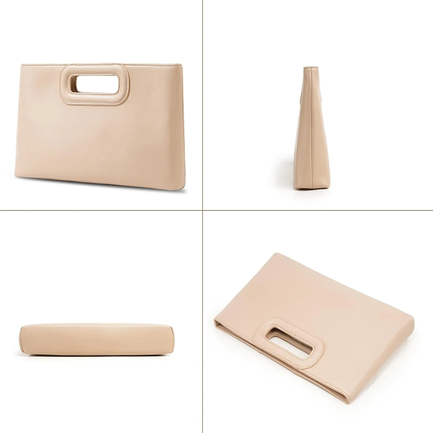 Top Handle Clutch Handbags for Women, Evening Handbag Shoulder Crossbody Purse with Gold Chain