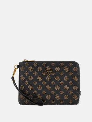 Torino 4G Peony Logo Clutch