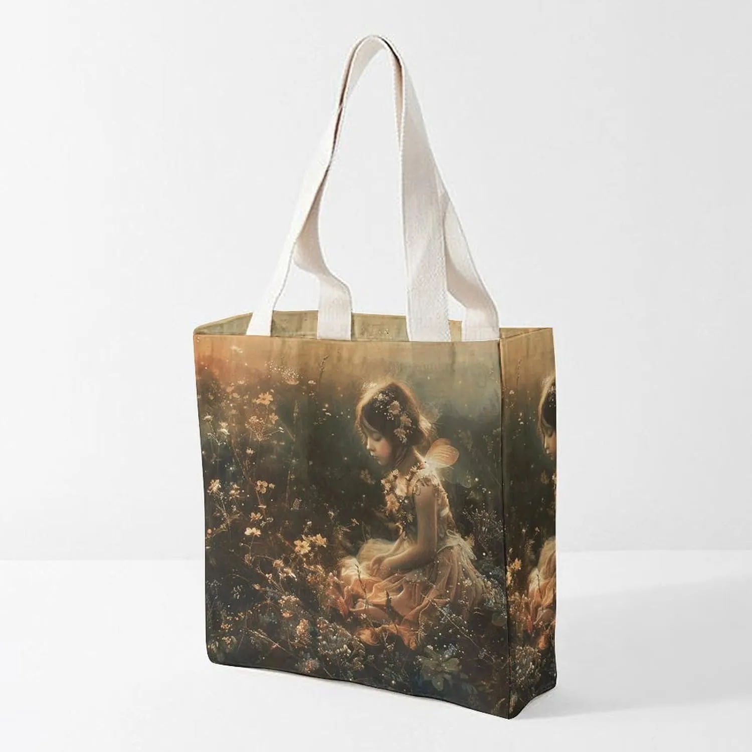 Tote Bag Laptop Handbag On Flowering Tree Grocery Bag Canvas Shoulder Bag Crossbody Bag for Travel