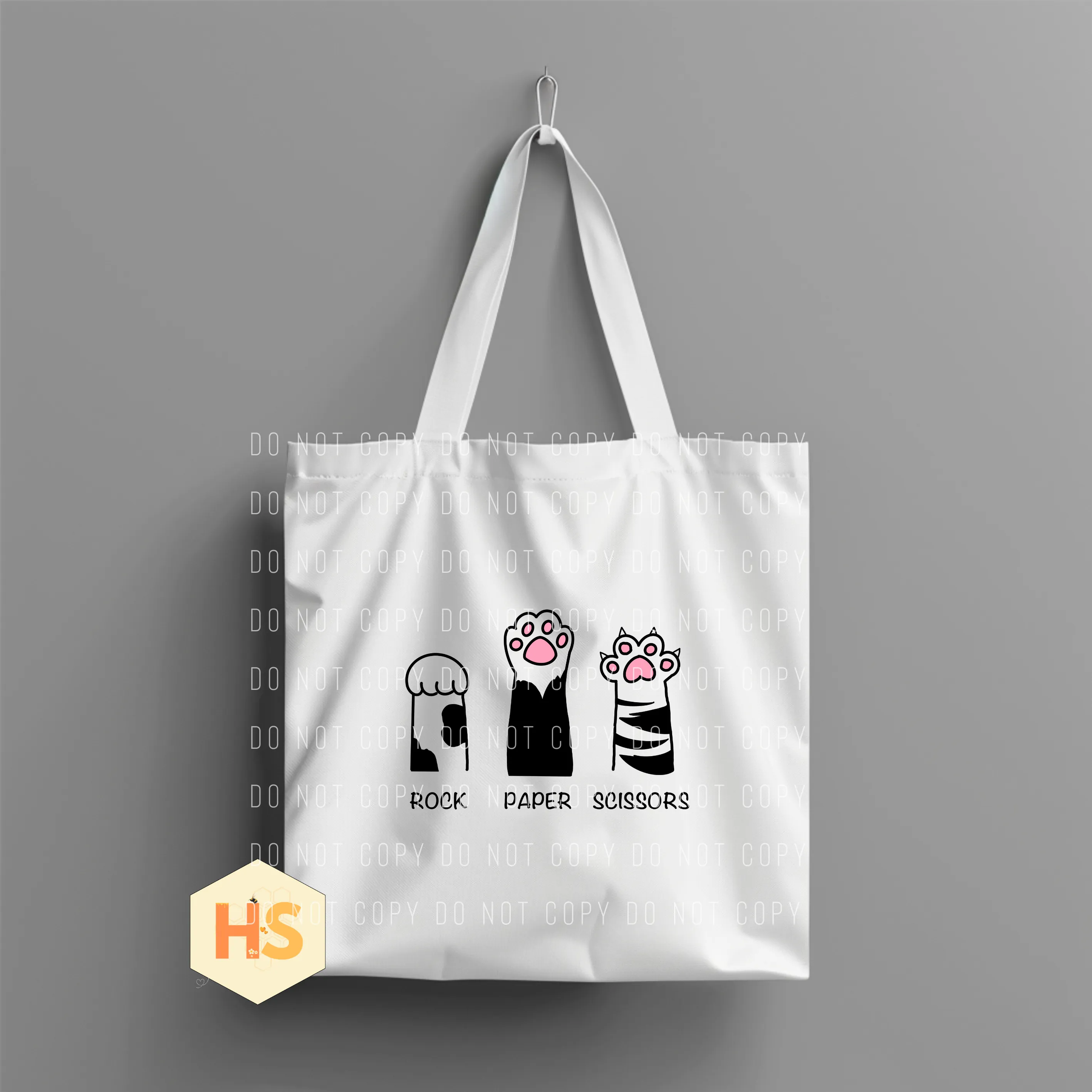 Tote Bag - Rock Paper Scissors - PREORDER 5/26-5/29