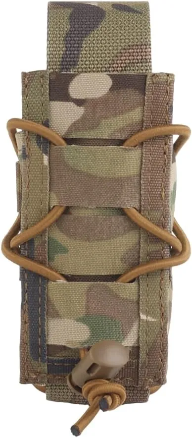 Tourniquet Pouch for SAM XT/CAT/SOF, with Hook Loop Flap for IFAK Quick Pull, or Remove Get Open-Top Elastic Drawstring, Durable Fabric MOLLE Holder Medical Pouch Fit Tactical Vests/Belts/Bag