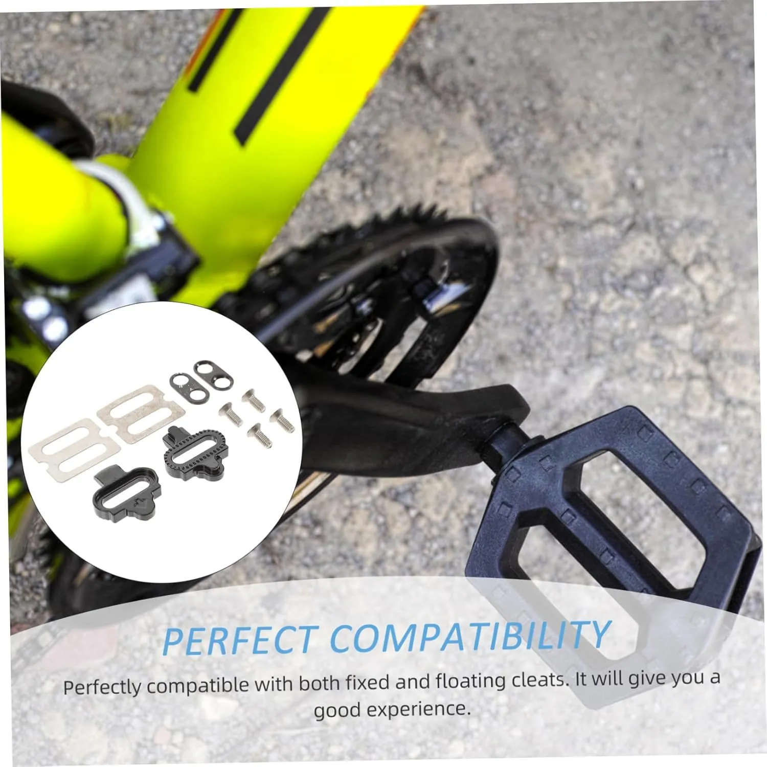 TOYANDONA Mountain Bike Locking Pedal Cleat Durable Cycling Pedal Accessories for Enhanced Performance Long