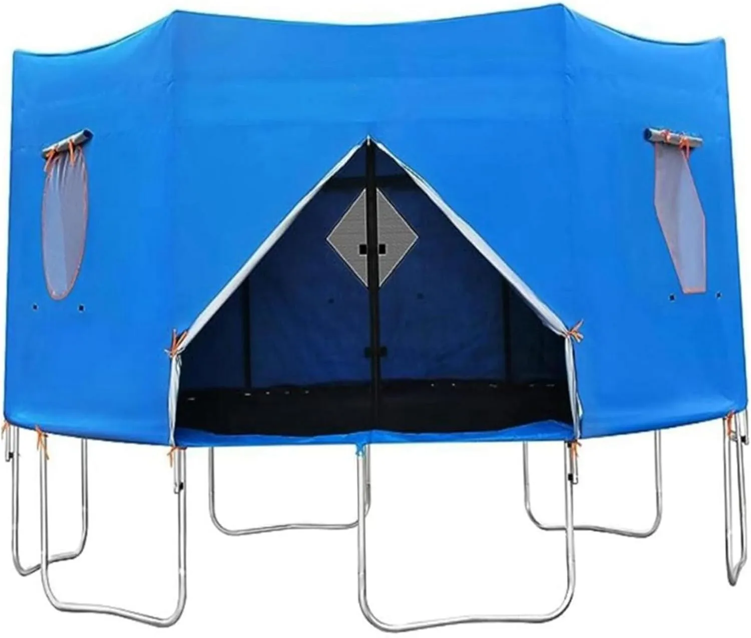 Trampoline Winter Cover, Waterproof Oxford Cloth Trampoline Tent with Window & Skylight, Trampoline Canopy, Trampoline Cover 8ft Round for 6 Straight Pole Trampoline