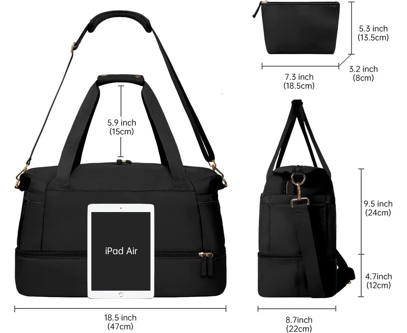 Travel Bag Duffel Bag Weekender Bag Overnight Bag Sport Bag Gym Bag