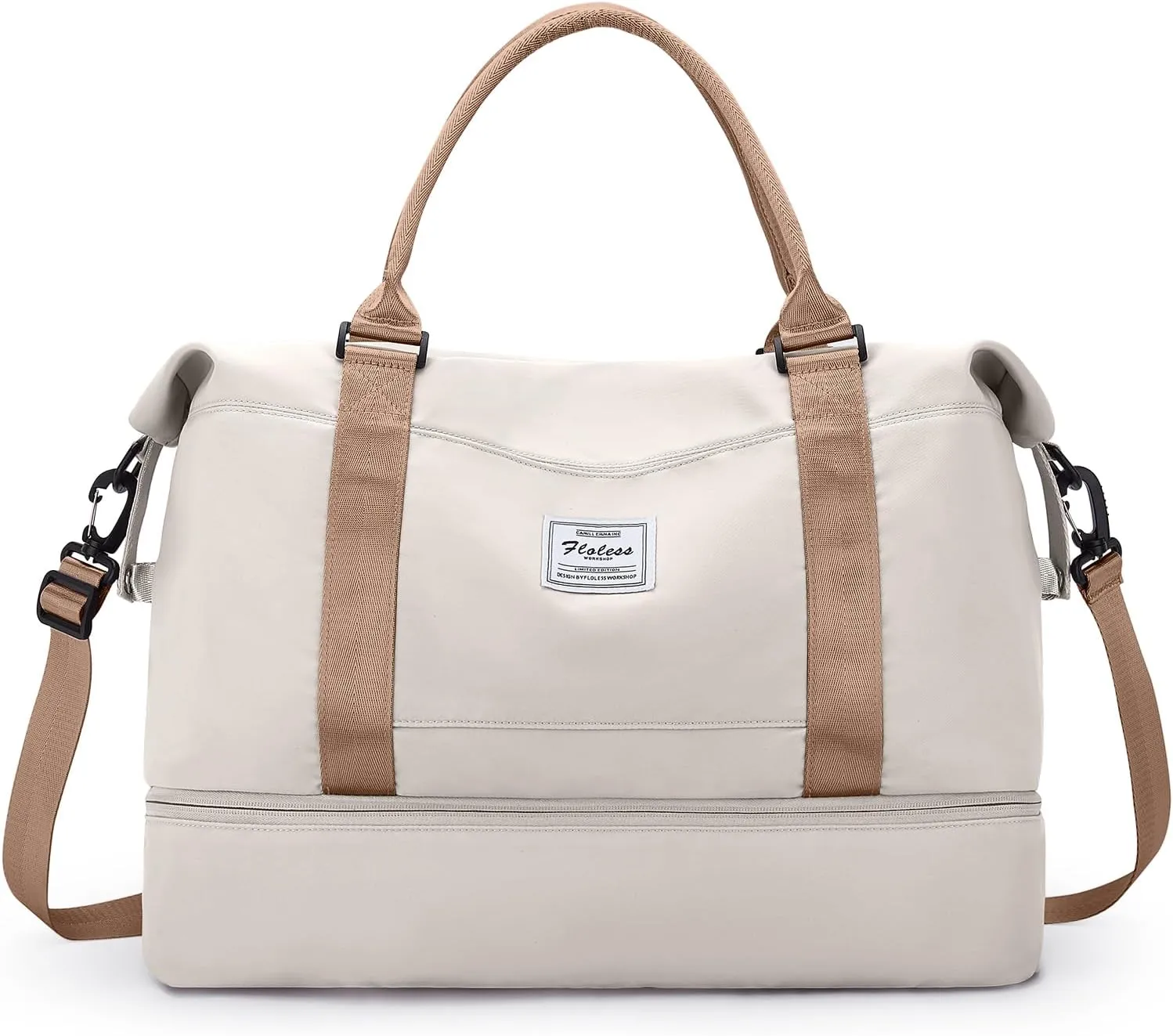 Travel Duffel Bag with Shoes Compartment, Overnight Weekender Bags for Women,Carry on Personal Item Bag