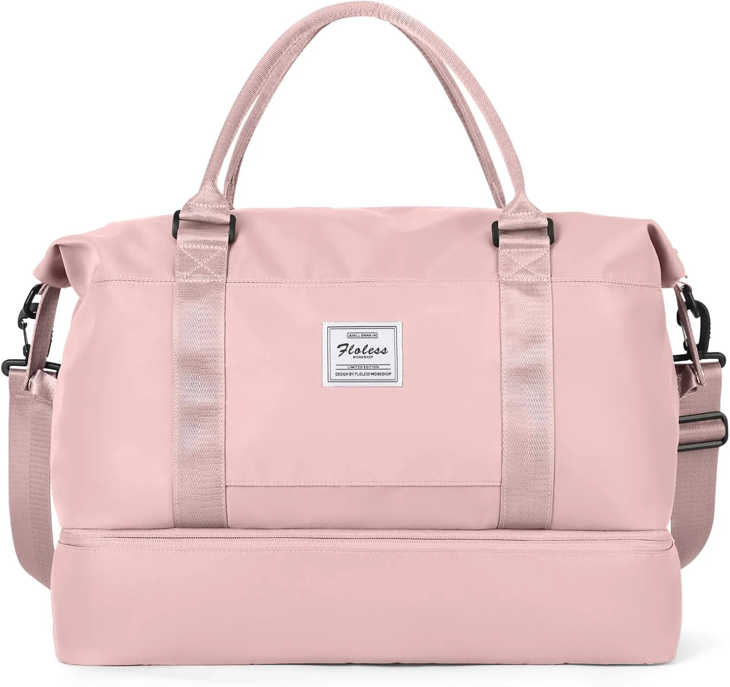 Travel Duffel Bag with Shoes Compartment, Overnight Weekender Bags for Women,Carry on Personal Item Bag