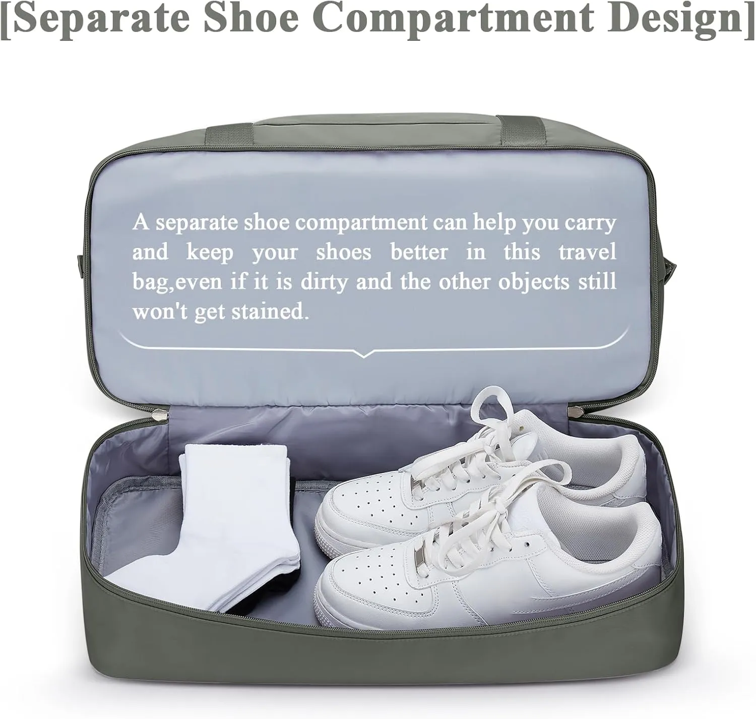 Travel Duffel Bag with Shoes Compartment, Overnight Weekender Bags for Women,Carry on Personal Item Bag，Extra Large