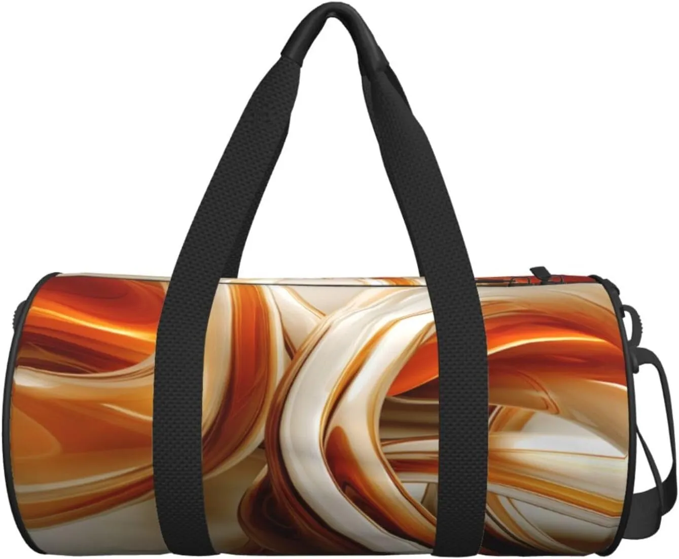 Travel Duffle Bag Weekender Bags For Men Women With Shoe Compartment Large Capacity Weekender Overnight Bag Orange White Lines Carry On Tote Bags Sport Gym Bag For Travel Yoga
