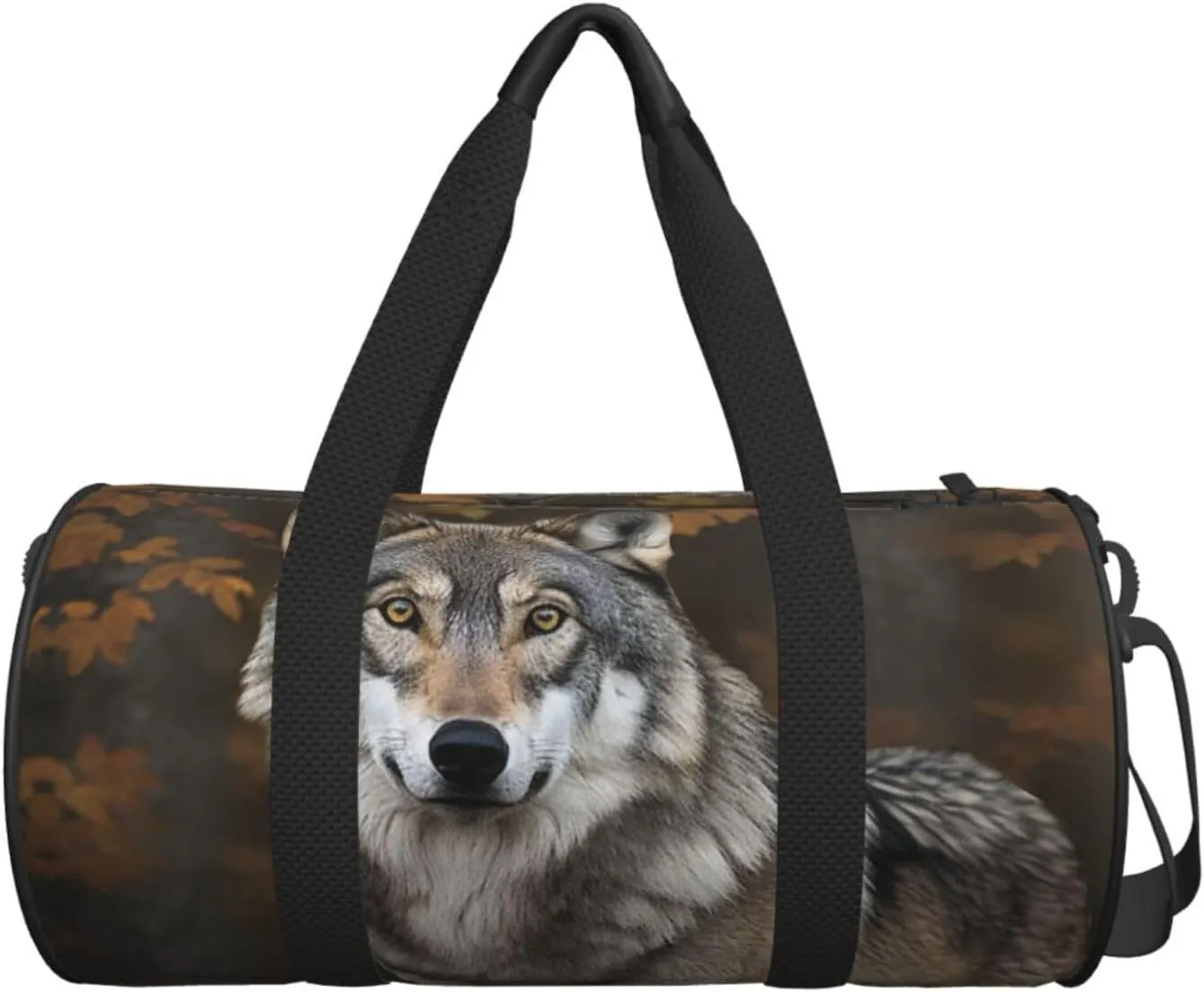 Travel Duffle Bag Weekender Bags For Men Women With Shoe Compartment Large Capacity Weekender Overnight Bag Wild Wild Gray Wolf Carry On Tote Bags Sport Gym Bag For Travel Yoga