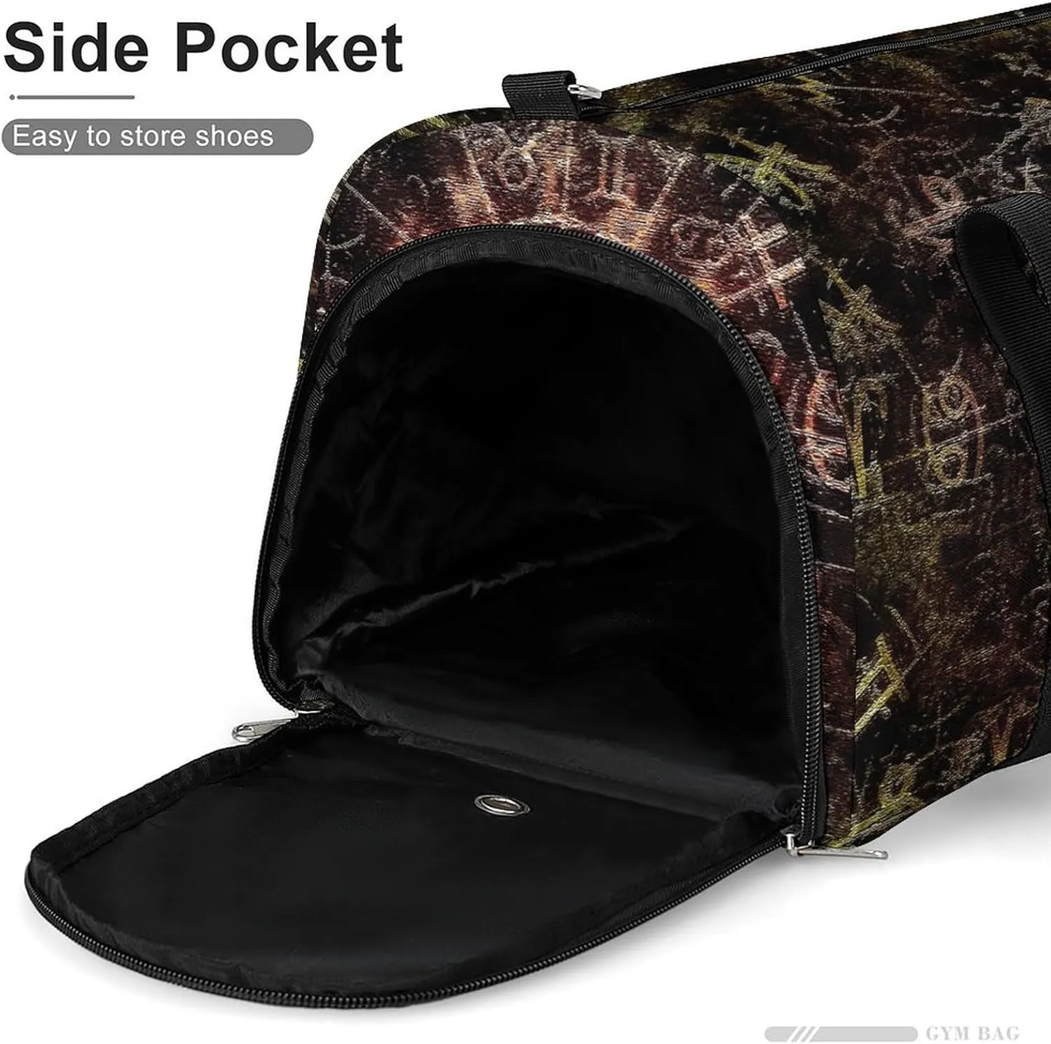 Travel Gym Bag with Horoscope Pattern for Men Women Shoe Compartment Weekender