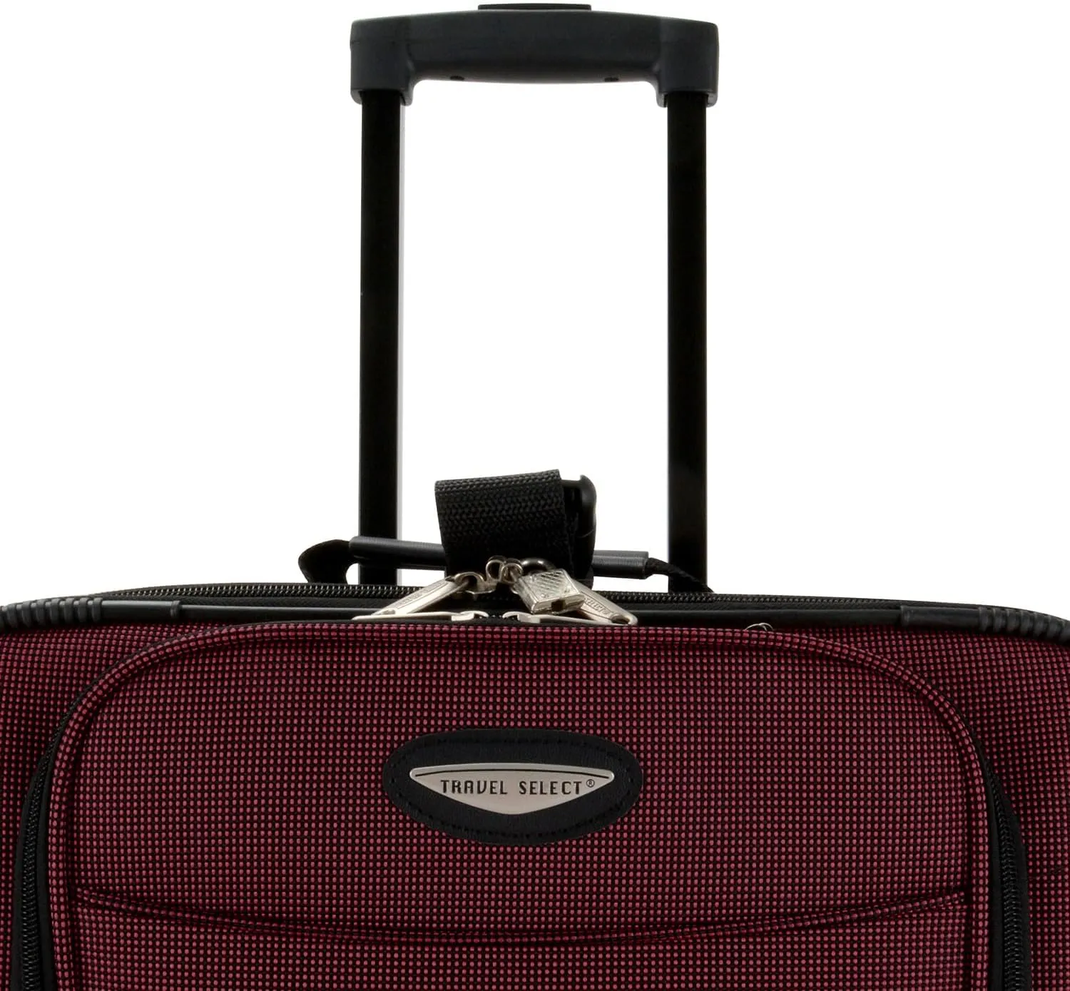 Travel Select Amsterdam Softside Expandable Rolling Luggage, TSA-Approved, Lightweight, Burgundy, Carry-on 21-Inch