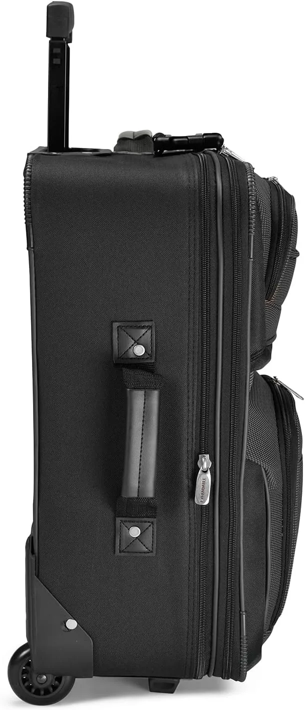 Travel Select Amsterdam Softside Expandable Rolling Luggage, TSA-Approved, Lightweight, Gray, Carry-on 21-Inch