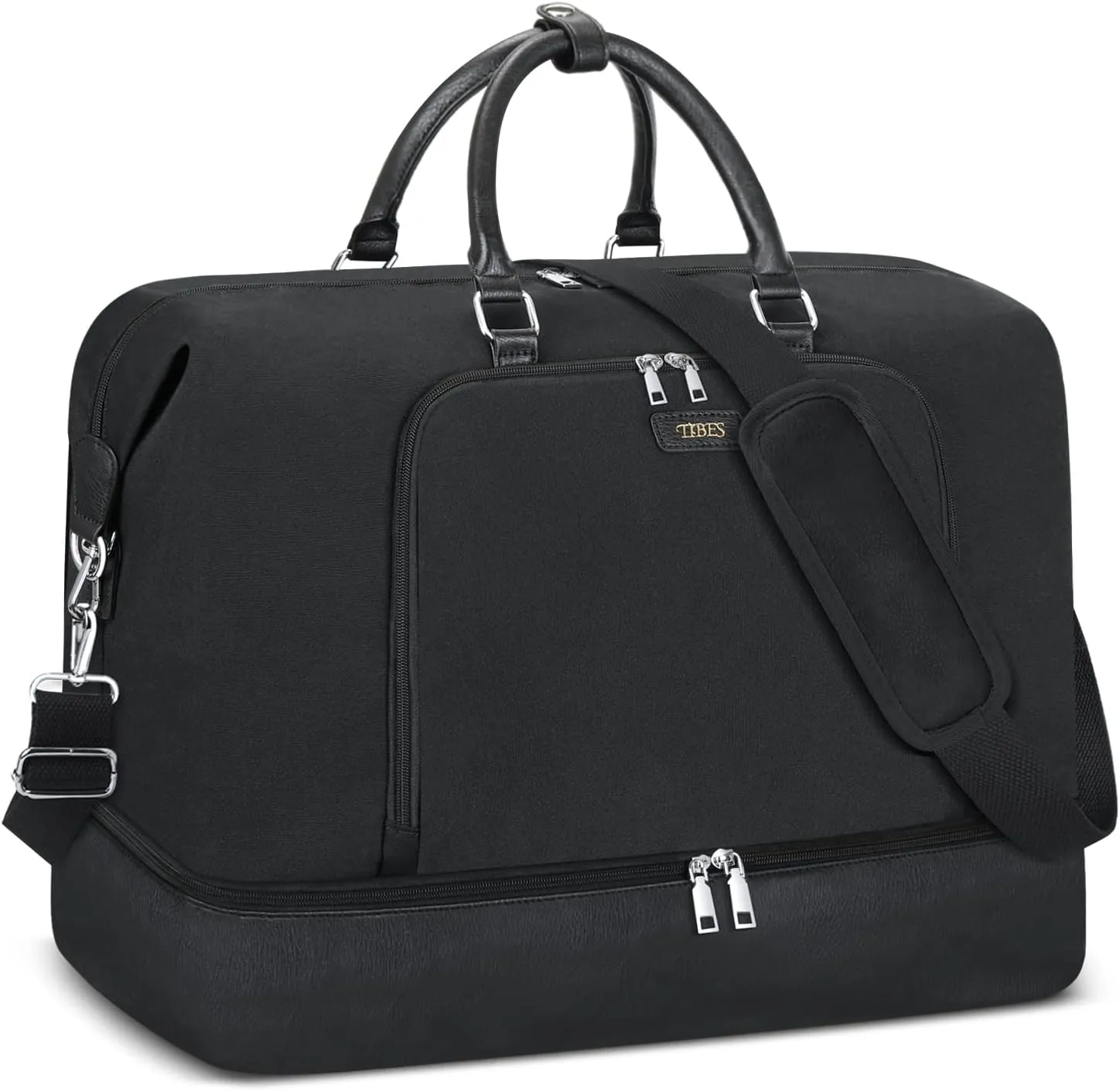 Travel Weekender Bag for Women, Overnight Bag with Shoe Compartment, Oversized Travel Duffel Bag Carry On Tote with Trolley Sleeve 21" for Weekend Travel Business Trip