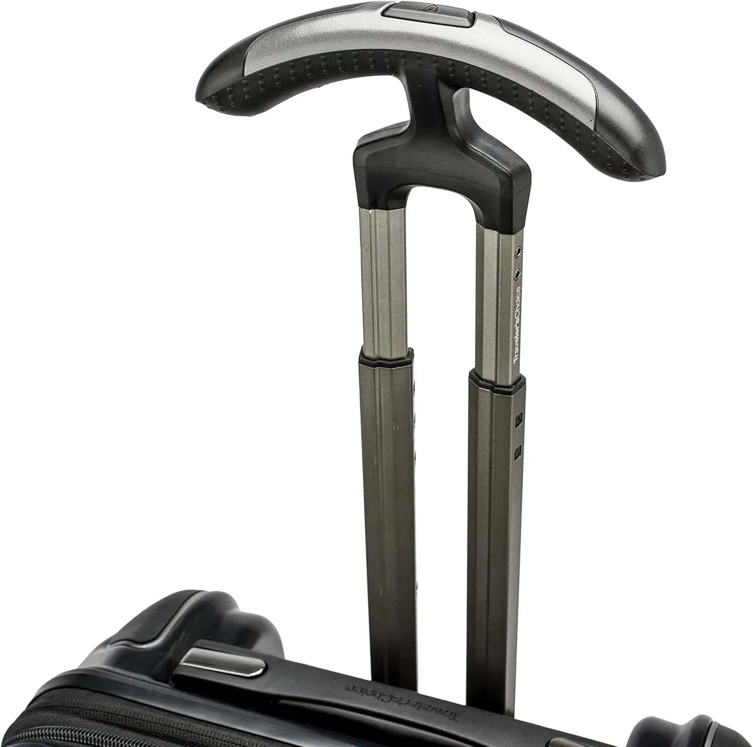 Traveler's Choice Hardside Expandable Spinner Luggage, Black, Silverwood II (3-Piece Set)