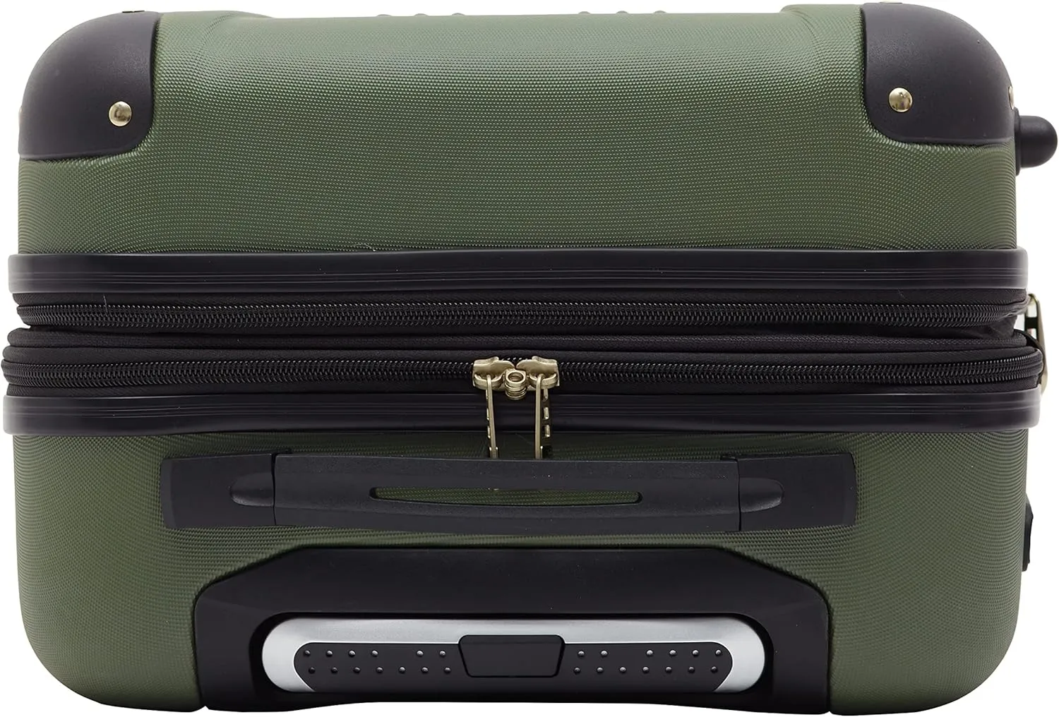 Travelers Club Chicago Hardside Expandable Spinner Luggage, Thyme Green, 20" Carry-On