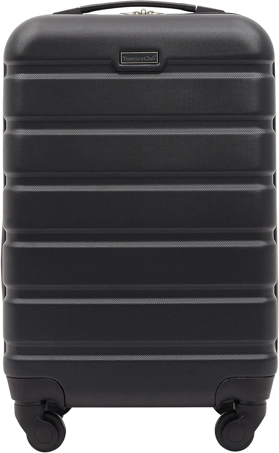 Travelers Club Harper Luggage, Black, 20-Inch Carry-On