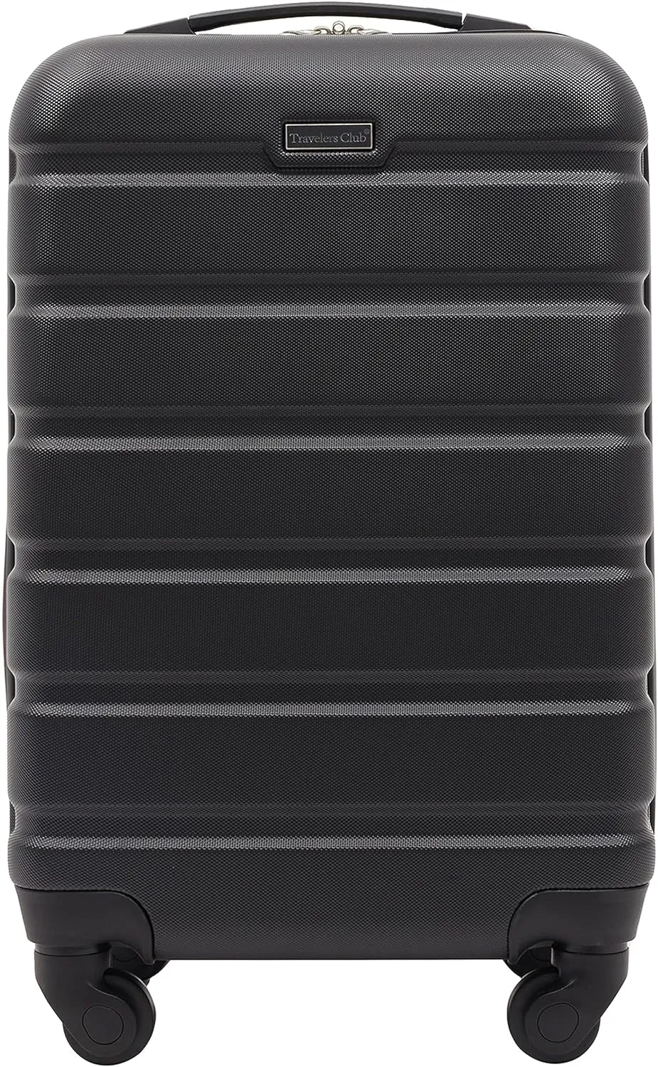 Travelers Club Harper Luggage, Black, 20-Inch Carry-On