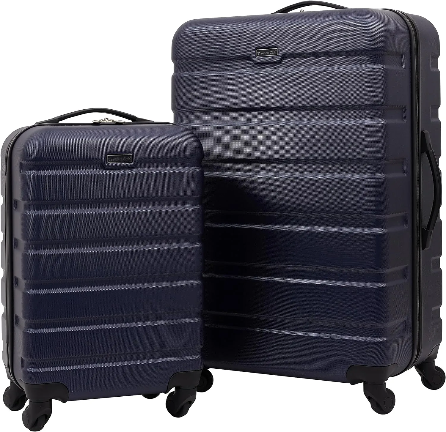 Travelers Club Harper Luggage, Blue, 20-Inch Carry-On