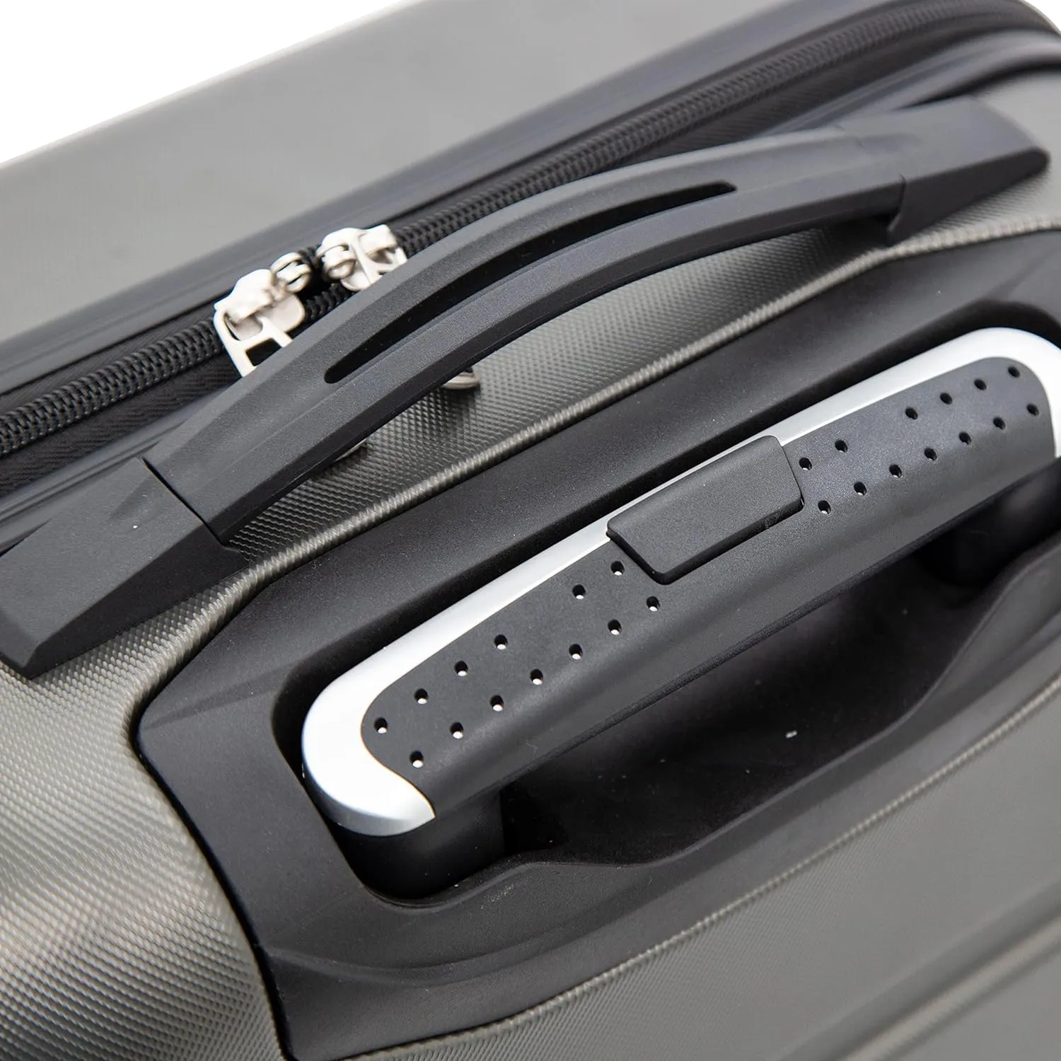 Travelers Club Harper Luggage, Charcoal, 20-Inch Carry-On