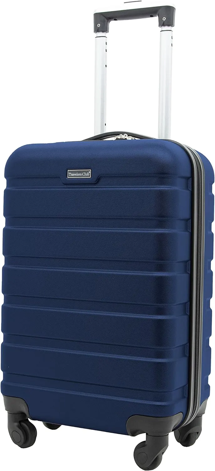 Travelers Club Harper Luggage, Navy, 20-Inch Carry-On