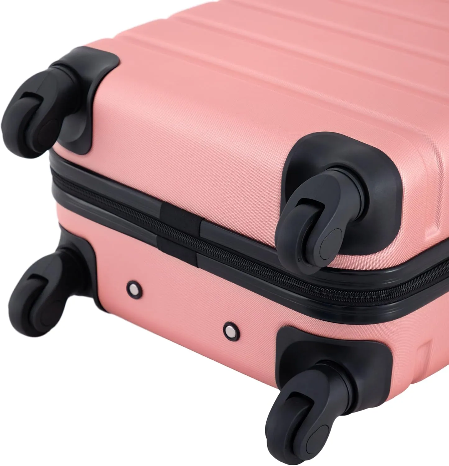 Travelers Club Harper Luggage, Rose Gold, 20-Inch Carry-On